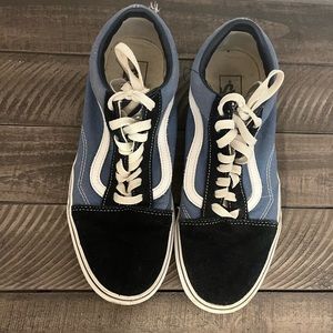 Blue and Black Old Skool Vans